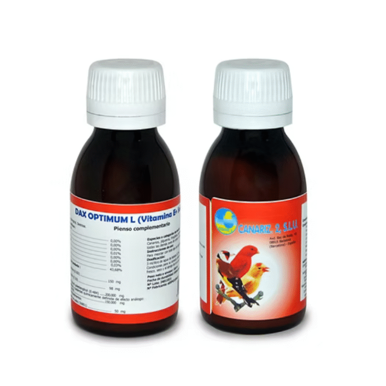Vitamine E + Sélénium Complément alimentaire aviaire liquide favorisant fertilité et vitalité pour les oiseaux